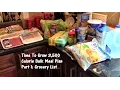 Time To Grow 3 500 Calorie Bulk Meal Plan Part 1 Grocery List