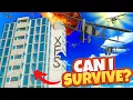 Surviving a SWARM of AI ATTACK PLANES in Tower Survival Brick Rigs