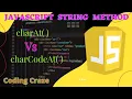 charAt Vs charCodeAt method JavaScript string method CodeWithHarry