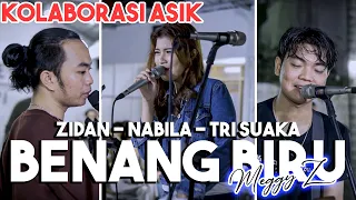 lagi viral nihh benang biru meggy z live ngamen by tri suaka nabila zidan