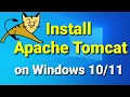 How to Install Apache Tomcat 10 Web Server On Windows Tomcat Installation