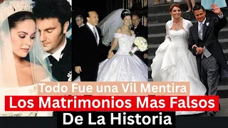 30 Matrimonios Completamente Falsos | Escandalos de los Famosos #escandalosos