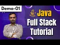 Java Full Stack Demo 01 Full Stack Java Developer Tutorial Zero To Hero Harsha Trainings