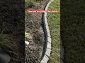 Check out this mulch bed border using retaining wall stone Keep that mulch in place