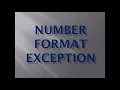 NumberFormatException in Java Java Exception Exception Handling using try-catch block