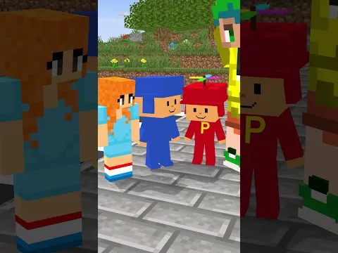 POCOYO PRESENTA A ROSSIE #shorts #minecraft  #robux #roblox #pocoyo