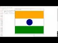 Drawing Indian flag using python easy explanation in telugu telugu coder