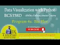 4a Bar Plot using matplotlib Data Visualization with Python VTU Ability Enhancement Course