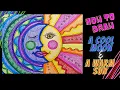 Learn how to draw a beautiful moon and sun using warm and cool colors