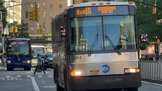 MTA NJT Bus Bus Action In The Area Of Downtown Manhattan