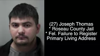 Predatory Offender Back In Roseau County Jail