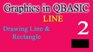 Ep-45 QBASIC Graphic Drawing Line Rectangle Tutorial in Nepali
