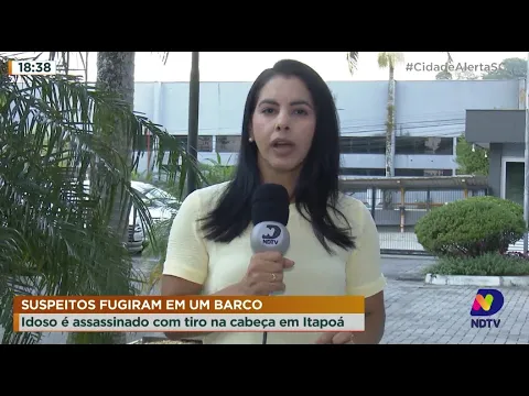 Idoso é assassinado com tiro na cabeça em Itapoá, suspeitos fugiram em um barco