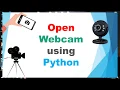 Open Webcam using python