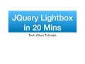 Jquery Lightbox Tutorial 20 Minutes Jquery Tutorial Tech Altum Avinash Malhotra