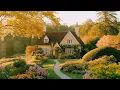 slow living in the autumn cottage garden 🍂 soft piano for reading, relaxing & calm focus