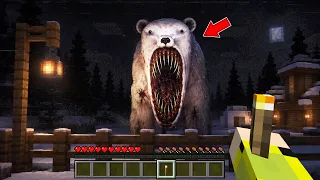 МЕМ ИЗ 2027 ПРИБЛИЖАЕТСЯ... ПОЛЯРНЫЙ МЕДВЕДЬ В МАЙНКРАФТ! ВЫЖИВАНИЕ POLAR BEAR MINECRAFT SCP
