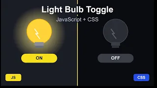 Light Bulb Toggle in JavaScript CSS Beginner Tutorial