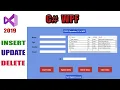 CRUD Operation in WPF C Insert Delete Update with SQL Management Studio 2020 Urdu-Hindi