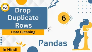 Drop Duplicate Rows Data Cleaning Introduction to Pandas