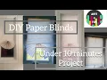 DIY easy Paper Blinds