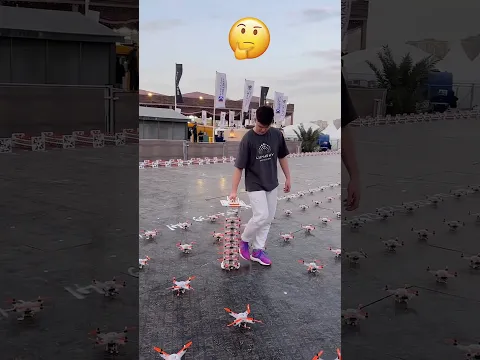 How 500 Drones Work Together! ✨😱  #shorts