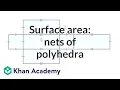 Finding surface area nets of polyhedra Perimeter area and volume Geometry Khan Academy