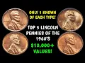 TOP 5 1960 s Lincoln Pennies Worth A Fortune - Only 1 Known Of Each Date