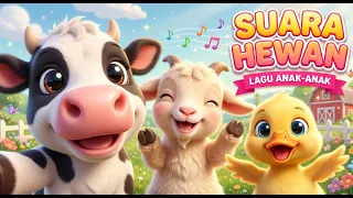 Lagu Anak Suara Hewan Sapi,  Kambing &  Bebek | Belajar Suara Binatang