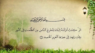 تلاوة تعليمية للقران الكريم برواية شعبة عن عاصم سورة ابراهيم   تجويد دندنها