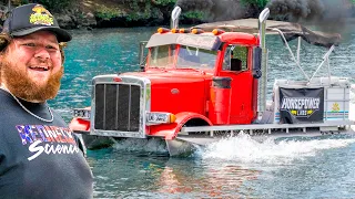We Built A Semi-Truck Boat (The PeterBoat)