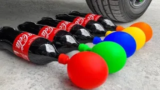 له کردن کوکا کولا و شکستن ماشین لایتنینگ مک کویین کارز ۳ له کردن اجسام با تایر ماشین 