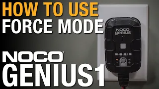 How to use force mode on your NOCO GENIUS1