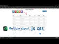 Data table bootstrap 4 multiple export