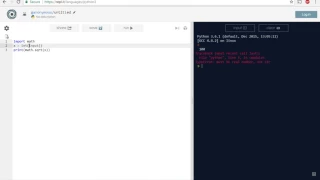 Python Programming - Import MATH