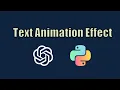 Print Text Like ChatGPT Using Python