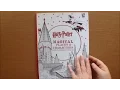 Harry Potter Magical Places Characters Colouring Book Flipthrough