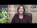 Jury duty in Federal Court