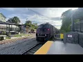 MBTA Worcester Line Trains at Natick Center August 19 2025