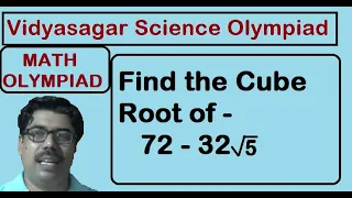 Find the Cube Root of 72 - 32 sqrt 5