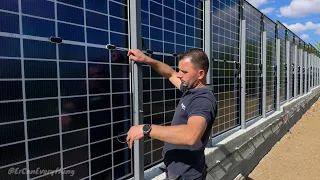 10.2kWp Vertical Solar Fence: The Ultimate DIY Energy Setup!