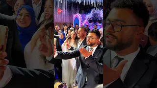 الكابتن محمد مجدي قفشه و النجم رامي صبري بحفل زفاف النجم الجميل احمد جمال و عروسته فرح الموجي 