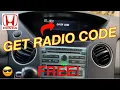 HOW To Get HONDA RADIO CODE - Get the security code to unlock your Honda Radio for Free