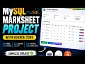 MySQL Marksheet Management System Project PHP MySQL HTML CSS Full CRUD Project