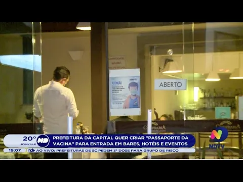 Prefeitura da Capital quer criar “passaporte da vacina” para entrada em bares, hotéis e eventos