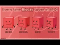 Every Time Blocky Spoke in Evolution of Blocky s Voice