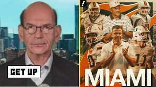 GET UP | Hurricanes is UNSTOPPABLE right now! - Paul Finebaum on Carson Beck, Miami stun Ohio State