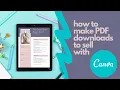 How To Make PDF Printables To Sell Using Canva PicMonkey or Microsoft Word
