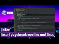Org-mode - Insert Page break Line break and Horizontal lines