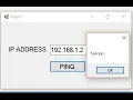 VB NET - Ping IP Address